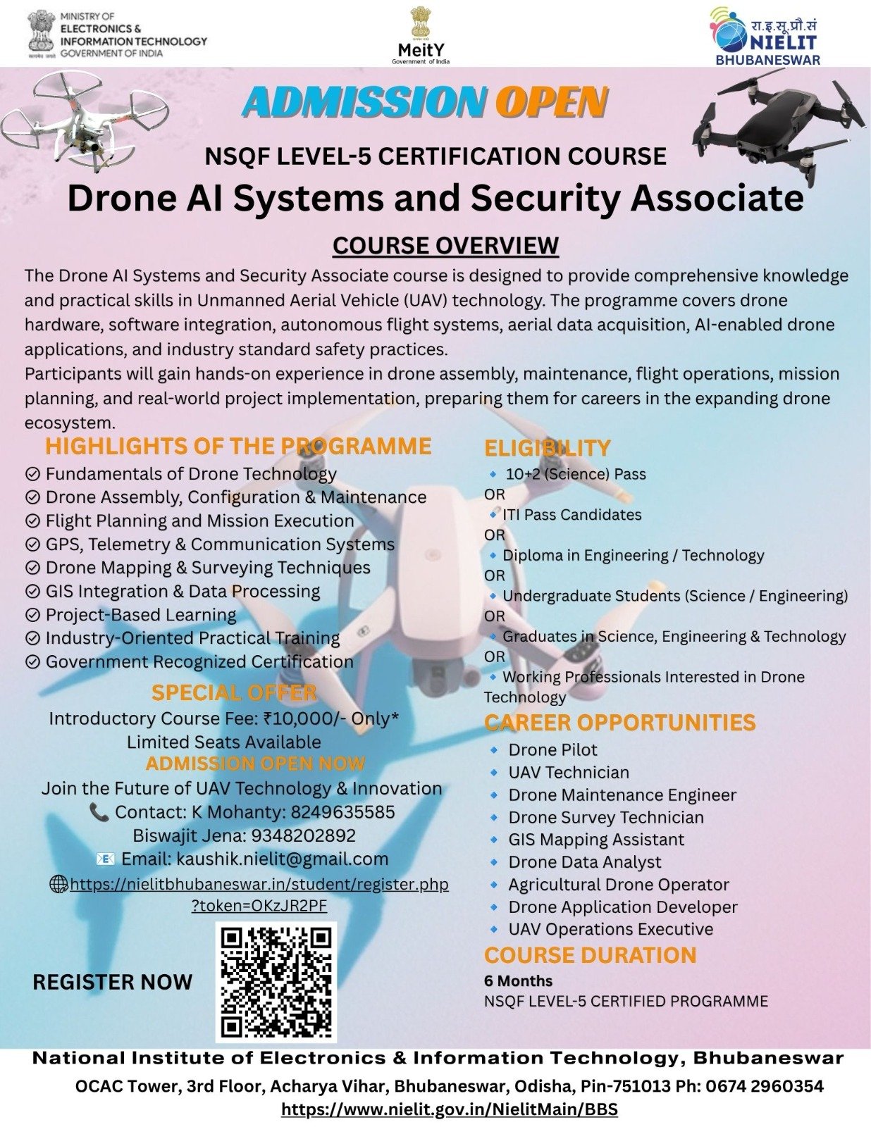 Drone AI Systems and Security Associate Flyer