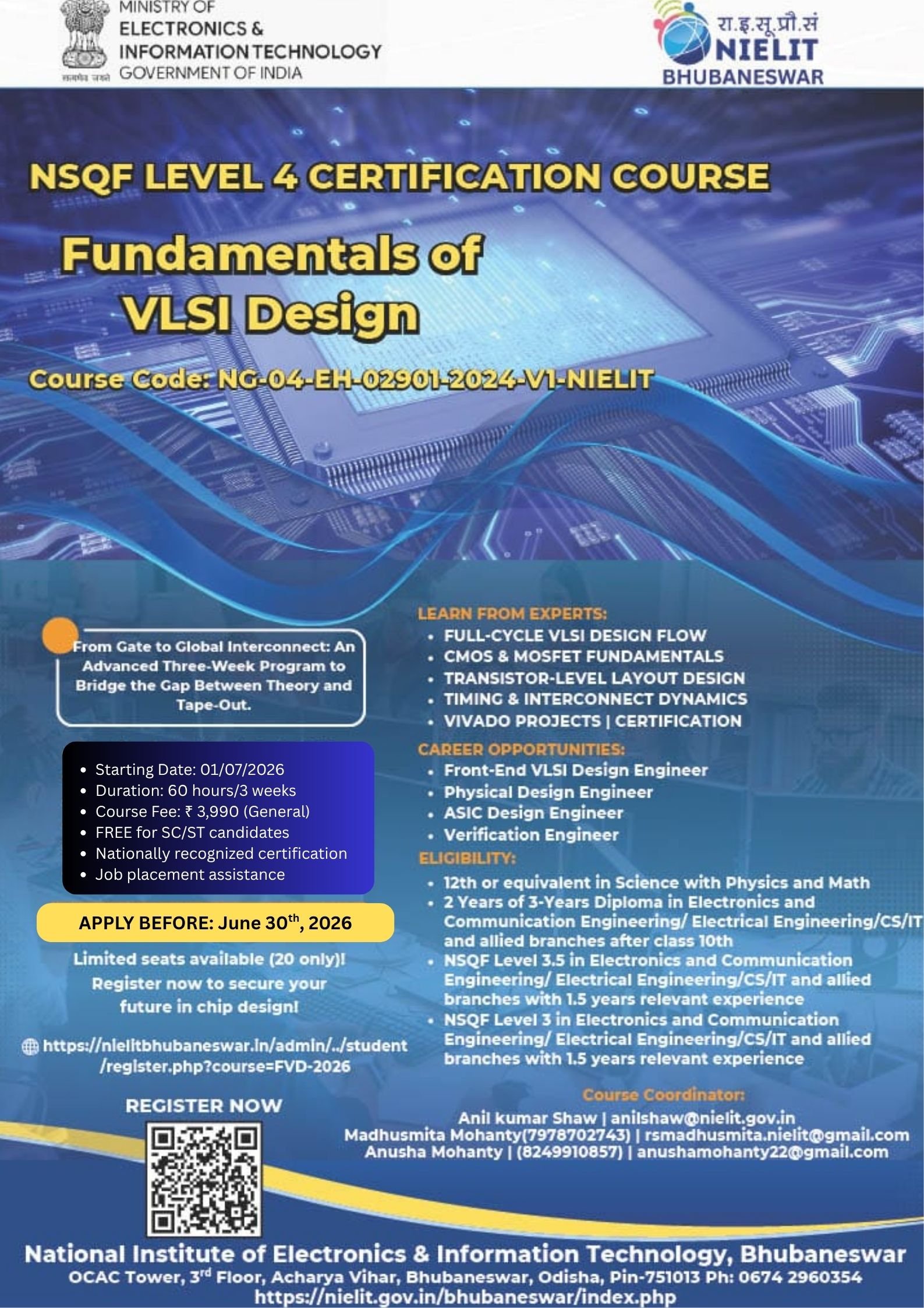 Fundamentals of VLSI Design Flyer