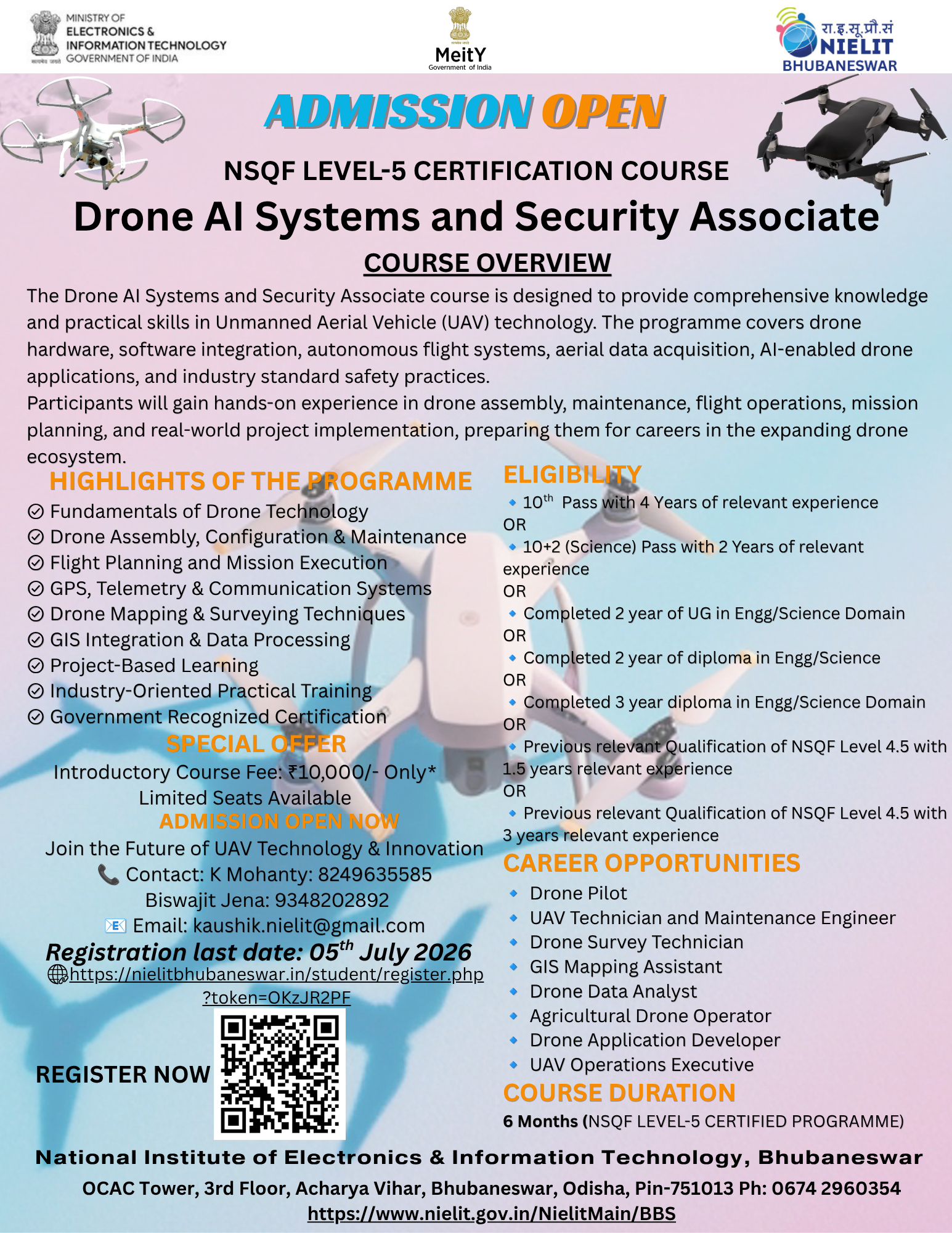 Drone AI Systems and Security Associate Flyer