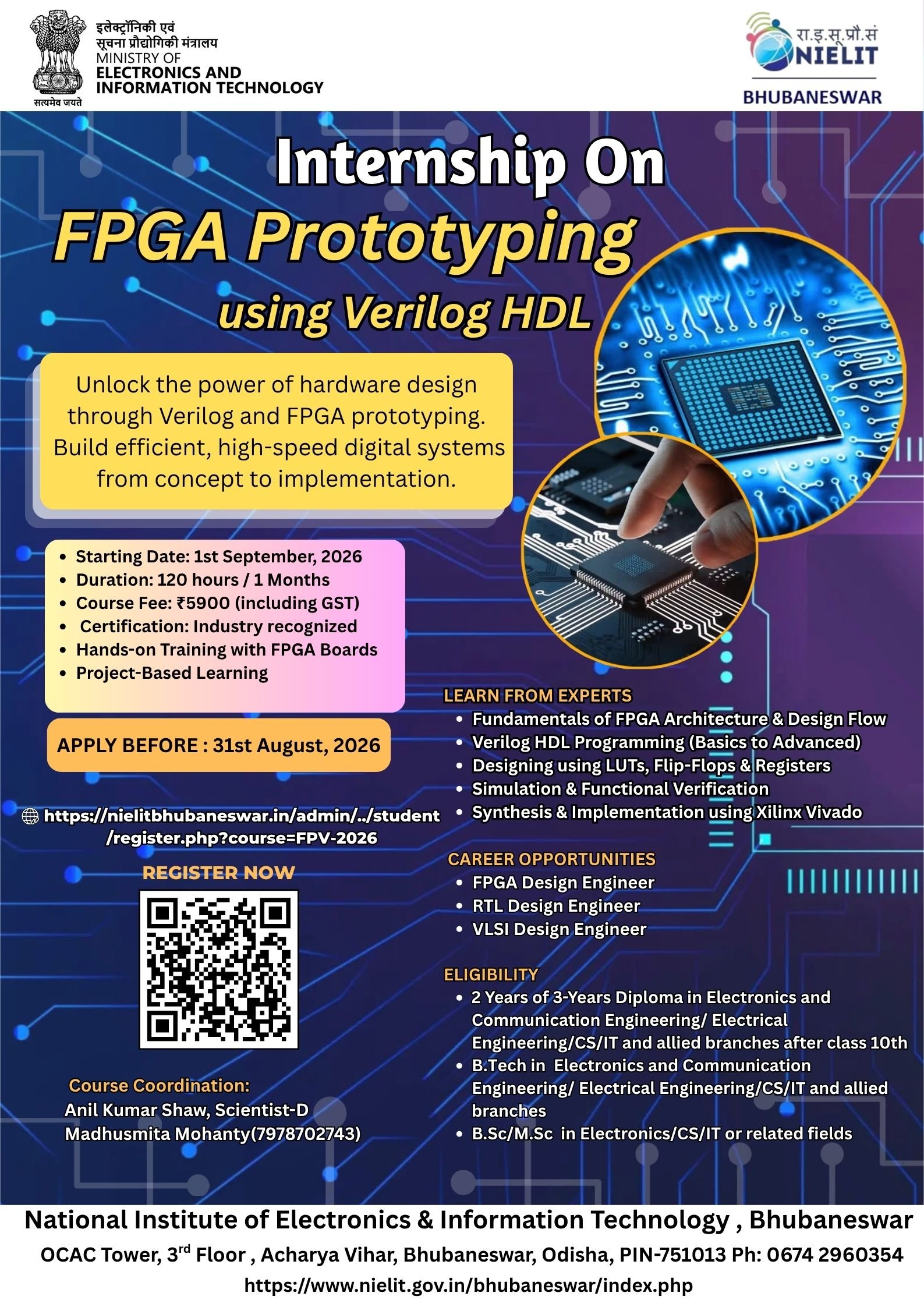 FPGA Prototyping using Verilog HDL Flyer