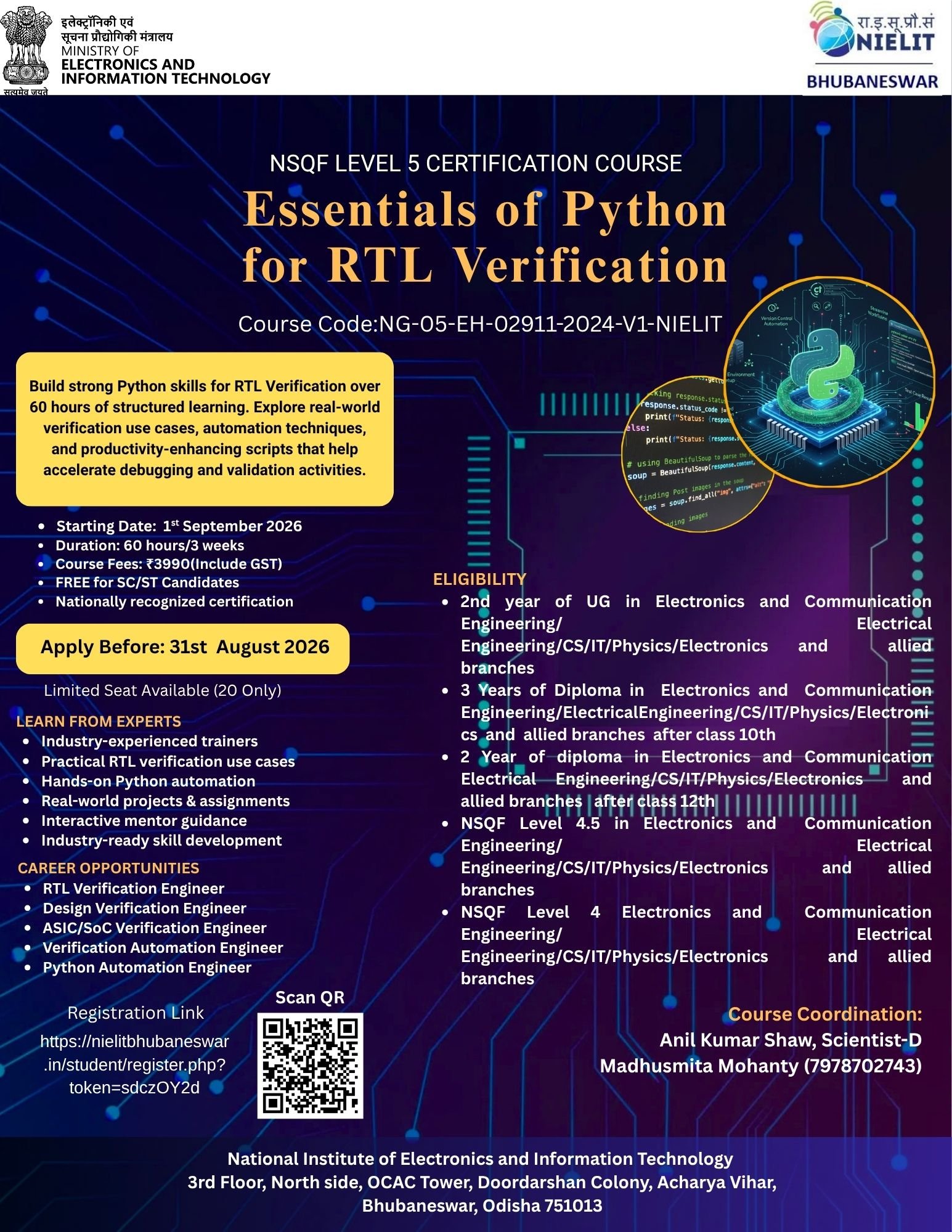 Essentials of Python for RTL Verification Flyer